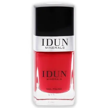 Lac de unghii, Idun Minerals, roșu deschis, cu vitamine Calitate înaltă