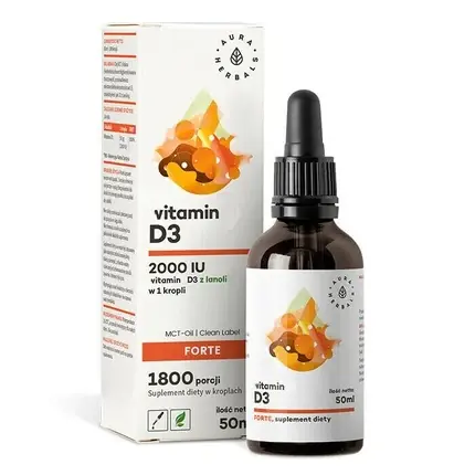 Super ofertă Picături Vitamina D3 Aura, Forte, 50ml