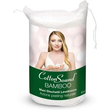 Bestseller Dischete Demachiante, Cotton Sound, Maxi Bamboo, albe