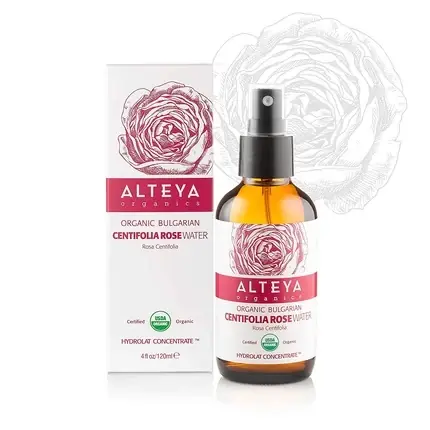 Spray facial Alteya Bio, sticlă 120ml, apă de trandafiri Ofertă exclusivă