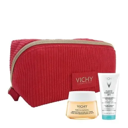Set Îngrijire Față Vichy, Crema Neovadiol și Emulsie Curățare, Roșu Doar azi