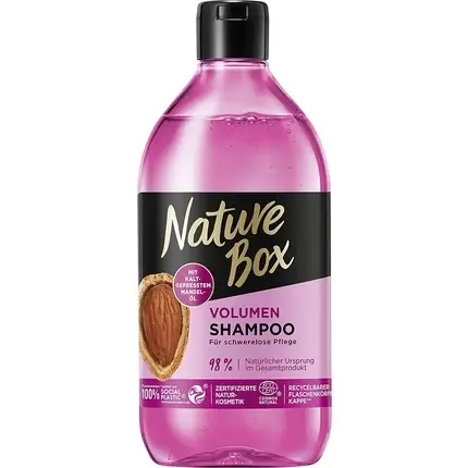 Disponibil imediat Șampon, Nature Box, Volum, ulei de migdale, 385ml