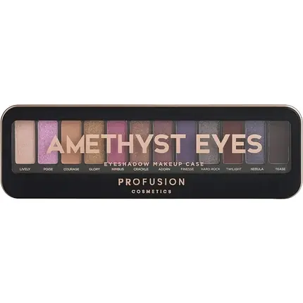 Plată securizată Paleta Farduri, Profusion Cosmetics, Amethyst, Multicolor