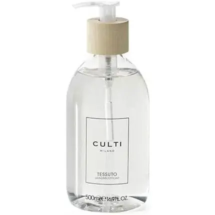 Preț promoțional Săpun Lichid Culti Tessuto 500ml, Transparent, Dispenser Lemn