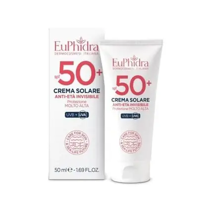 Preț promoțional Cremă solară Euphidra, Anti-îmbătrânire, SPF 50+, 50ml