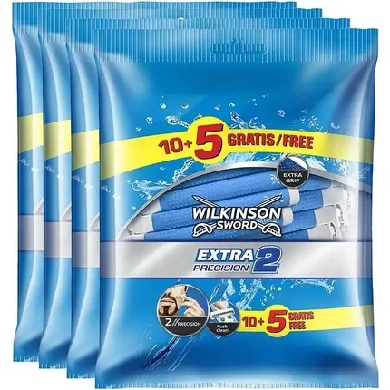 Preț promoțional Set Briciuri de Unică Folosință, Wilkinson Sword, Extra 2 Precision, albastru