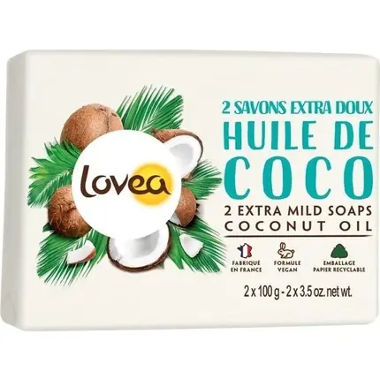 Preț mic Săpun Solid Lovea Ulei de Cocos 2x100g Alb