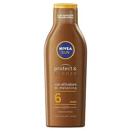 Loțiune solară Nivea Protect & Bronze, SPF6, 200ml, maro Retur gratuit