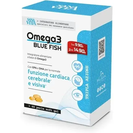 Capsule, Paladin Pharma, Omega3, albastru, 60 bucăți Mai ieftin