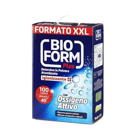 Detergent pudră Bioform Plus atomizat oxigen albstru 5500g Plată sigură