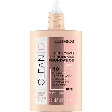Fond de ten, Catrice, Clean ID, 010 Neutral Sand, 30ml Ofertă