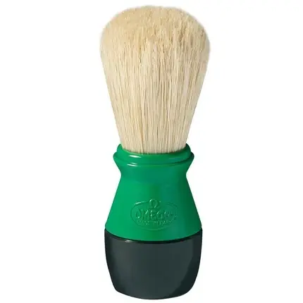 Retur ușor Perie Ras, Omega, Negru-Verde, Par Mistret