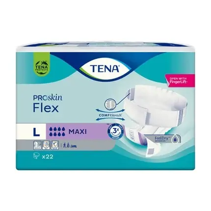 Promoție Scutece pentru incontinenta, Tena, Flex Maxi, L, alb