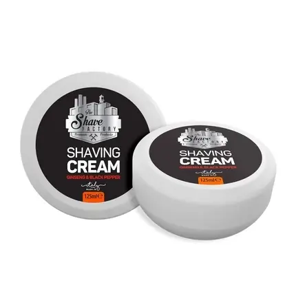 Reducere extra Cremă de ras, The Shave Factory, 125ml, ginseng și piper negru