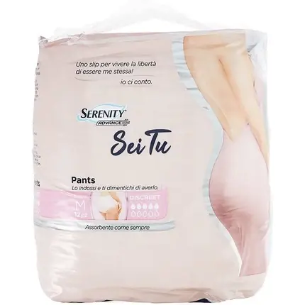 Plată sigură Chiloti absorbanti Serenity Sei Tu, Medium, alb