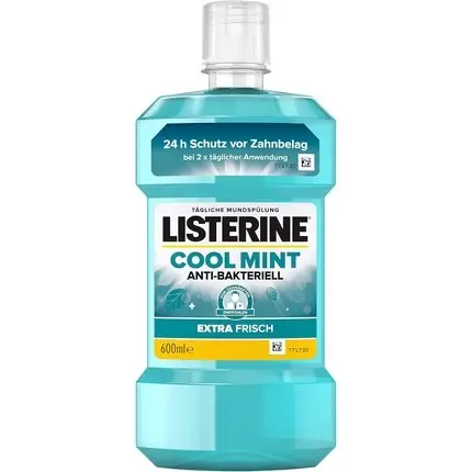 Promoție Apă de gură, Listerine, Cool Mint, antibacteriană, 600ml
