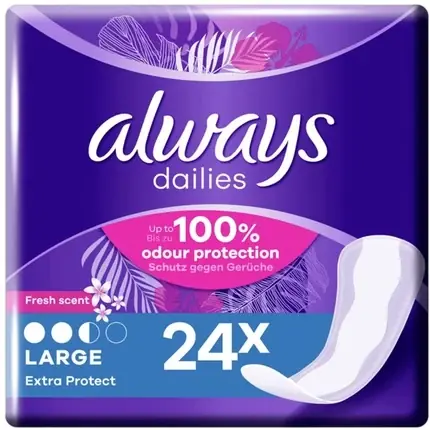 Protecții zilnice, Always, Dailies Large Extra Protect, parfum proaspăt Livrare rapidă