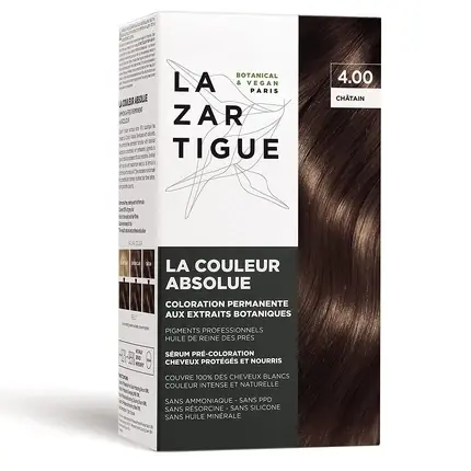 Vopsea păr, Lazartigue, Il Colore Assoluto 4.00, castaniu Cumpără online