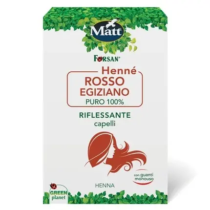 Vopsea de păr Matt, Henna, roșu cu reflexii cupru Chilipir
