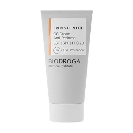 Ofertă de sezon Cremă Tinted, Biodroga, Anti-Roșeață, SPF 20, 30ml