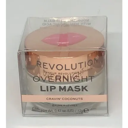 Disponibil imediat Balsam Buze Makeup Revolution, Overnight Lip Mask, cocos