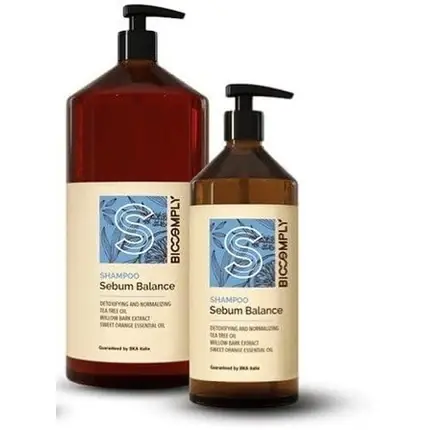 Șampon Biocomply Sebum Balance 500ml, transparent, sticlă Retur ușor