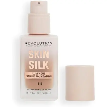 Fond de ten, Makeup Revolution, Skin Silk, F12, 23ml Preferatul clienților