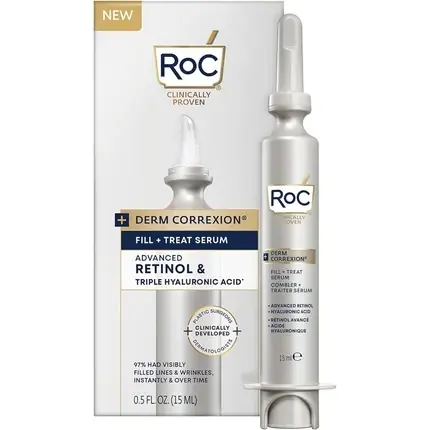 Ser anti-îmbătrânire RoC Derm Correxion, Retinol, 15ml Promoție