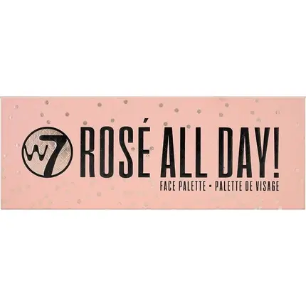 Discount Paletă Față, W7, Rose All Day, roz