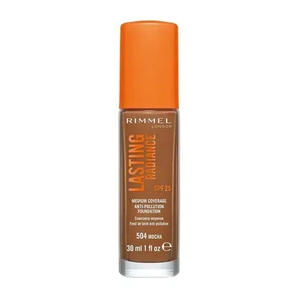 Fond de ten, Rimmel, Lasting Radiance, mocha, SPF 25 Preț promoțional