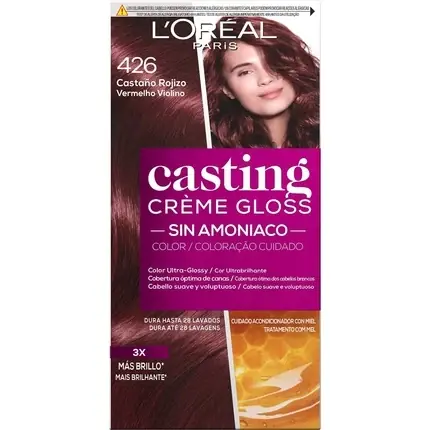 Vopsea de păr, L‘Oréal, Casting Creme Gloss, castaniu roșcat Ofertă