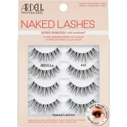 Calitate înaltă Gene false Ardell, Naked Lashes 422, pachet 4 bucăți