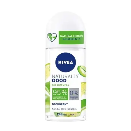 Chilipir Deodorant Roll-On, Nivea Naturally Good Aloe Vera, 50 ml, alb