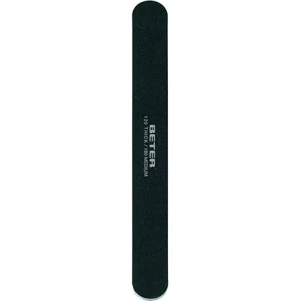 Promoție Pilă unghii, Beter, Fibra de sticlă, 17.5cm, Negru