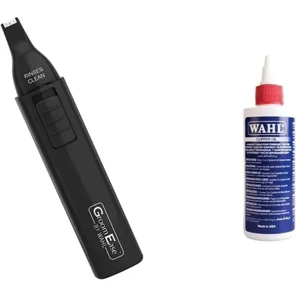 Trimmer Nas și Urechi, Wahl GroomEase, negru Ultima șansă