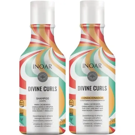 Ofertă exclusivă Șampon și Balsam, Inoar, Divine Curls, multicolor, 250ml