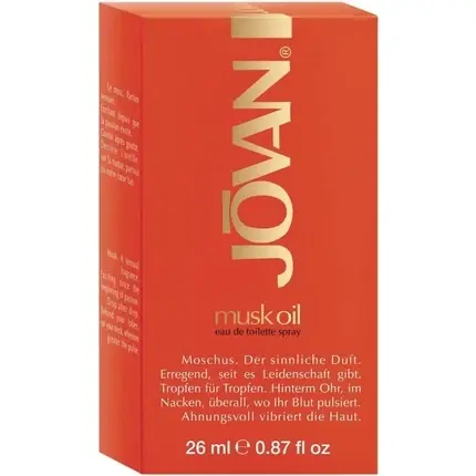 Lichidare de stoc Apă de Toaletă, Jovan, Musk Oil, 26ml, portocaliu
