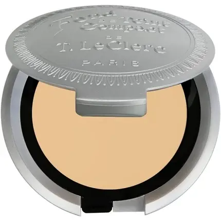 Ofertă exclusivă Fond de ten compact T.Leclerc Crème Naturel 8g Argintiu
