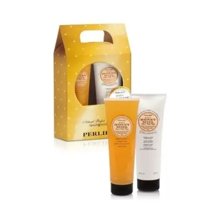 Plată sigură Gel de Duș, Perlier, Honey, set cremă și gel
