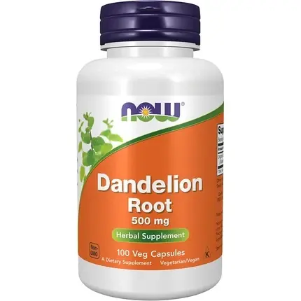 Cumpără acum Vitamina, Now Foods, Dandelion Root, 500mg, capsule vegetale