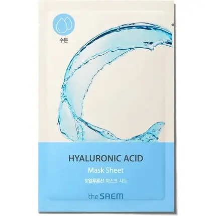 Masca hidratantă, The Saem, Hyaluronic Acid, albastru, 55 g Preferatul clienților