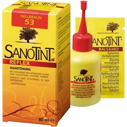 Vopsea de păr Sanotint Reflex 53, Light Brown, 80ml Expediere rapidă