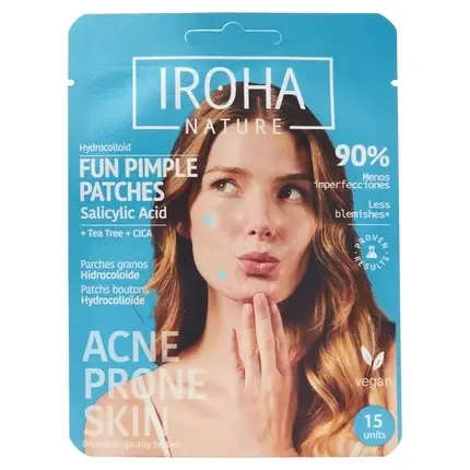 Mai ieftin Plasturi Acnee, Iroha Nature, FUN, acid salicilic, 15 buc