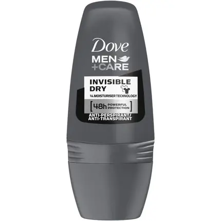 Deodorant roll-on, Dove Men, Invisible Dry, 50 ml, gri Chilipir