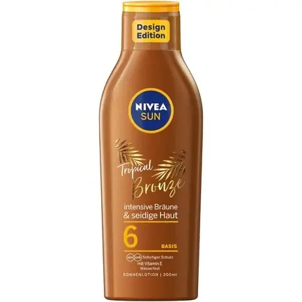 Promoție Loțiune Solară Nivea Tropical Bronze SPF 6, Maro, 200ml