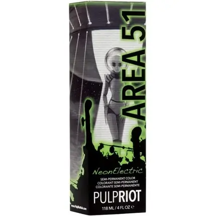 Vopsea păr, Pulp Riot, Area 51, semi-permanenta, verde Bestseller