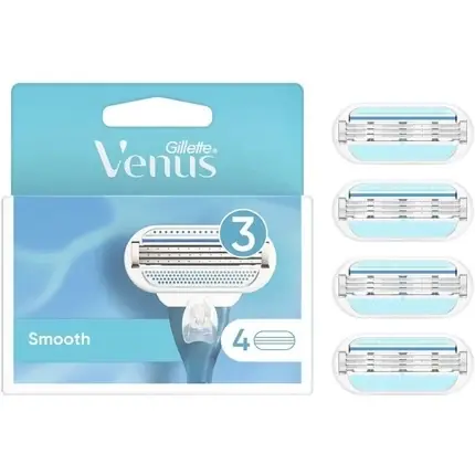 Super ofertă Rezerve aparat ras, Gillette Venus, Smooth, albastru, set 4