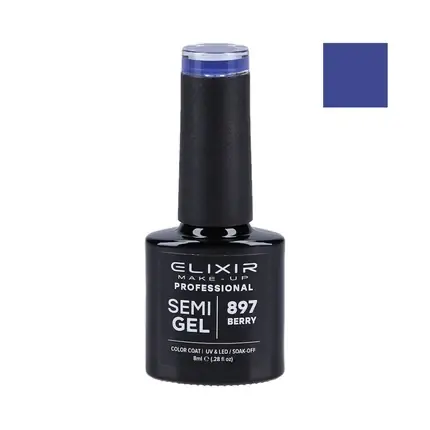 Lac de unghii, Elixir, 897 Berry, albastru Super ofertă