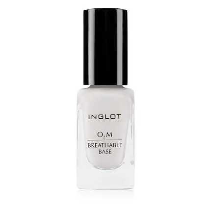 Discount Lac de unghii, Inglot, O2M Breathable Base, alb