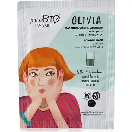 Masca Alginat Purobio Olivia, piele grasă, fără parfum Promoție